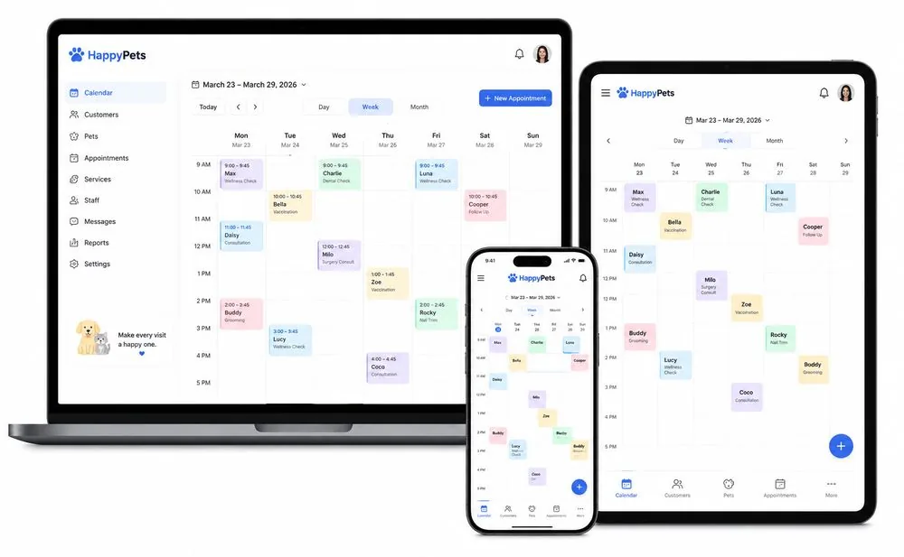 Appointment Manager booking calendar